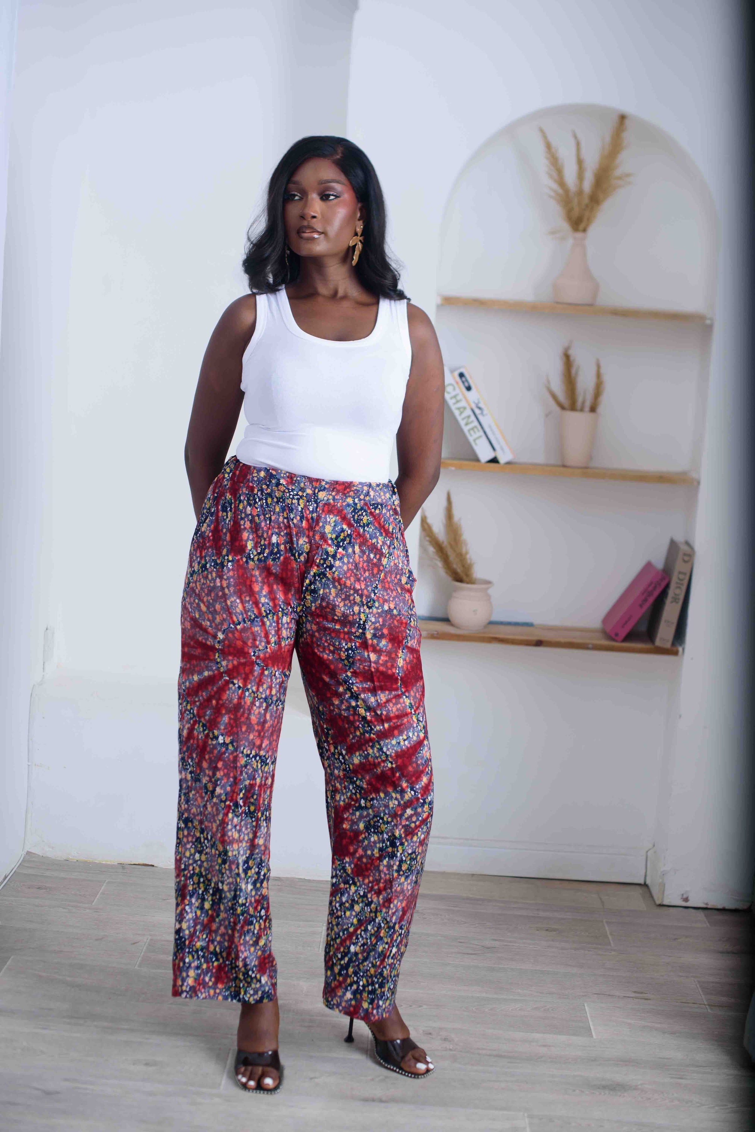 Stardust Bloom Palazzo Pants